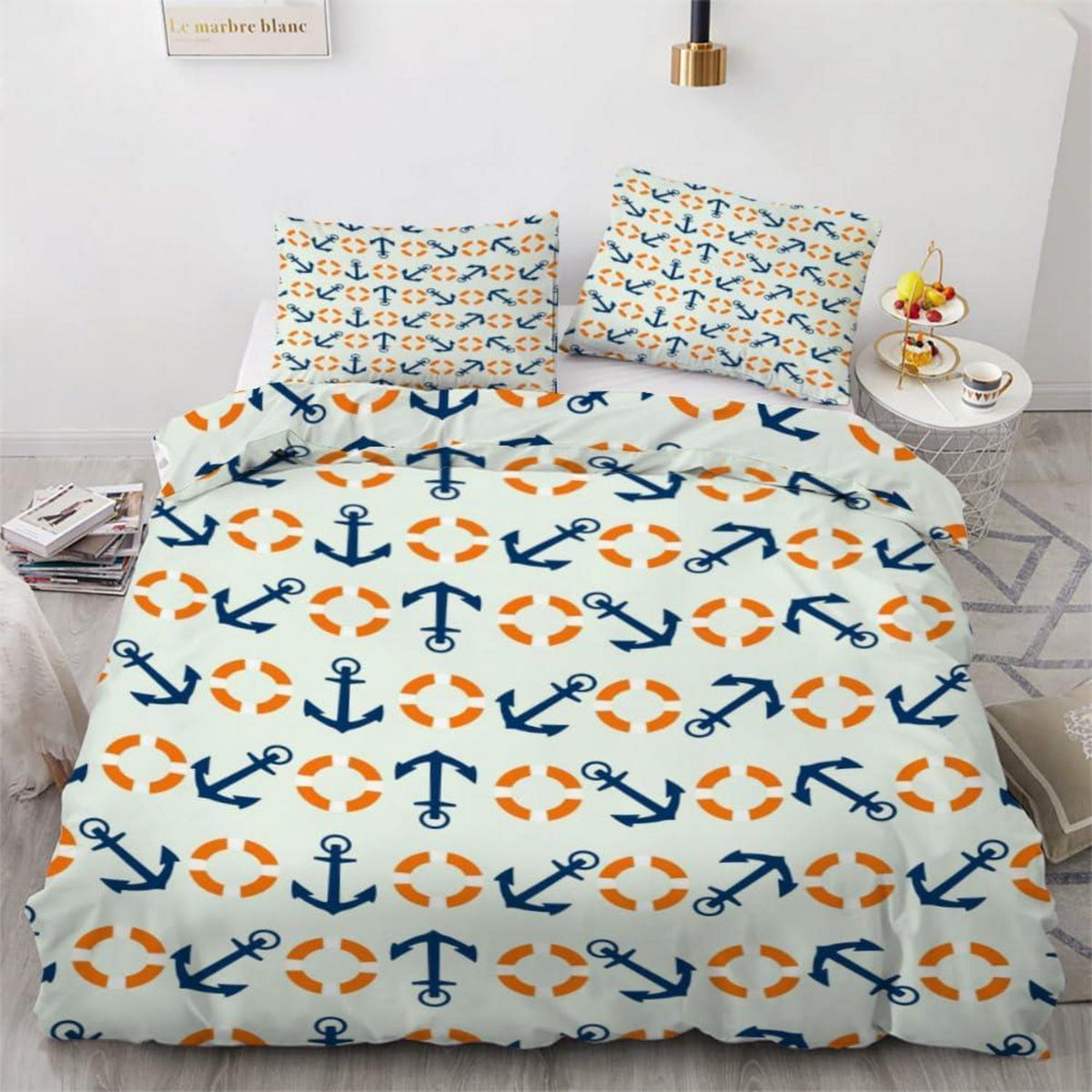 Anker 3teilig Bettwäsche-Set 220x240 cm Mikrofaser