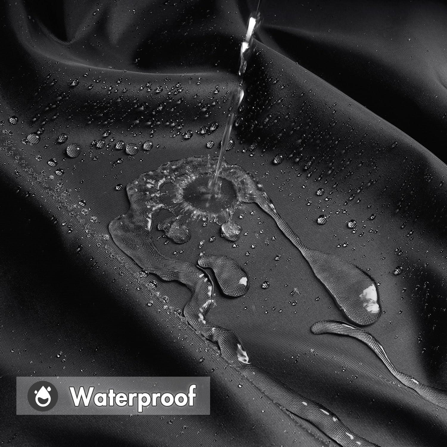 MIULEE Duschvorhang 180x210cm Dunkelgrau Wasserdicht Anti-schimmel Textil-Türkis