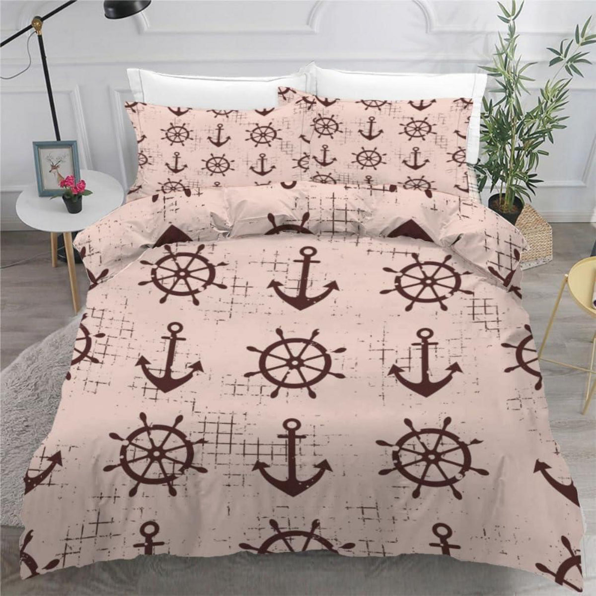 Anker 3teilig Bettwäsche-Set 220x240 cm Mikrofaser