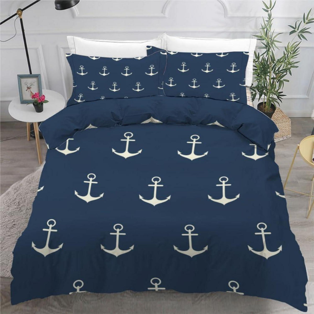 Anker 3teilig Bettwäsche-Set 220x240 cm Mikrofaser