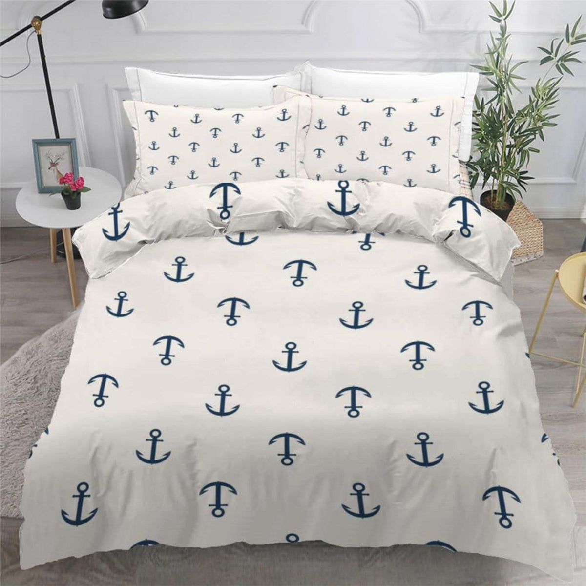 Anker 3teilig Bettwäsche-Set 220x240 cm Mikrofaser
