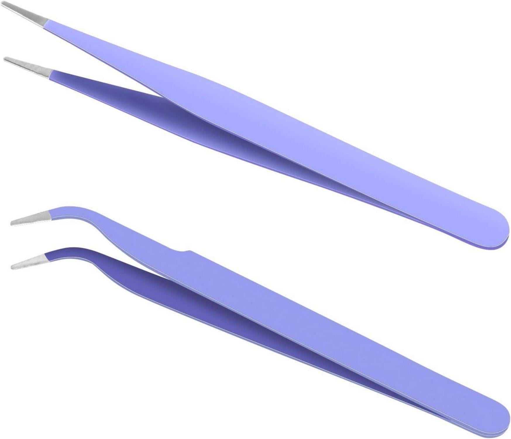 Präzisionspinzette Set Edelstahl Wimpernverlängerung 2er Pack