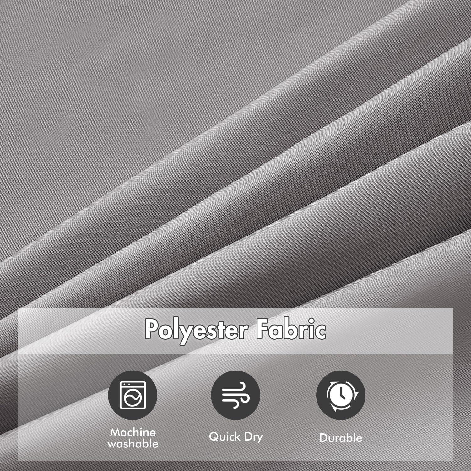 Duschvorhang 180x200cm Grau Wasserdicht Anti-schimmel Textil Waschbar