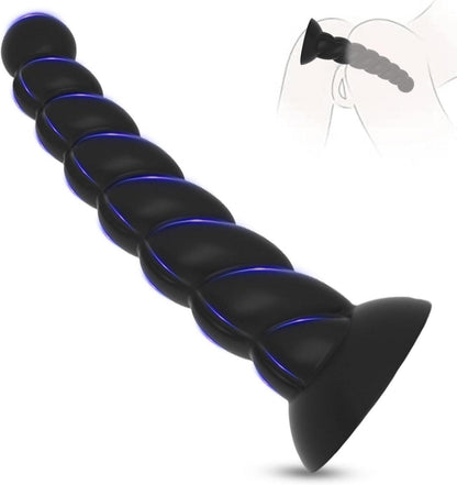 Analplug Dildo Saugnapf Sextoy Schwarz Analkette BDSMYOU