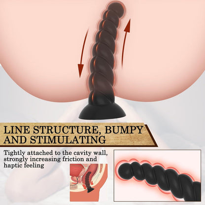 Analplug Dildo Saugnapf Sextoy Schwarz Analkette BDSMYOU
