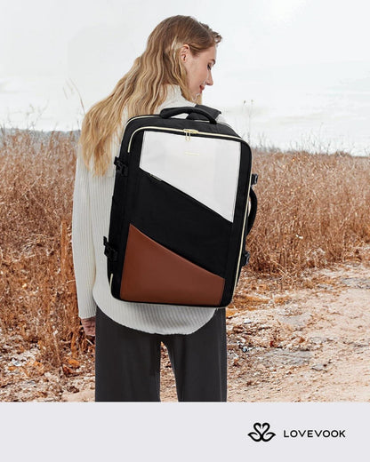 Rucksack Handgepäck Flugzeug Reiserucksack Weekender Damen 17,3 Zoll