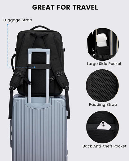 Handgepäck Rucksack 17,3 Zoll Laptop Reiserucksack Frauen Business Urlaub