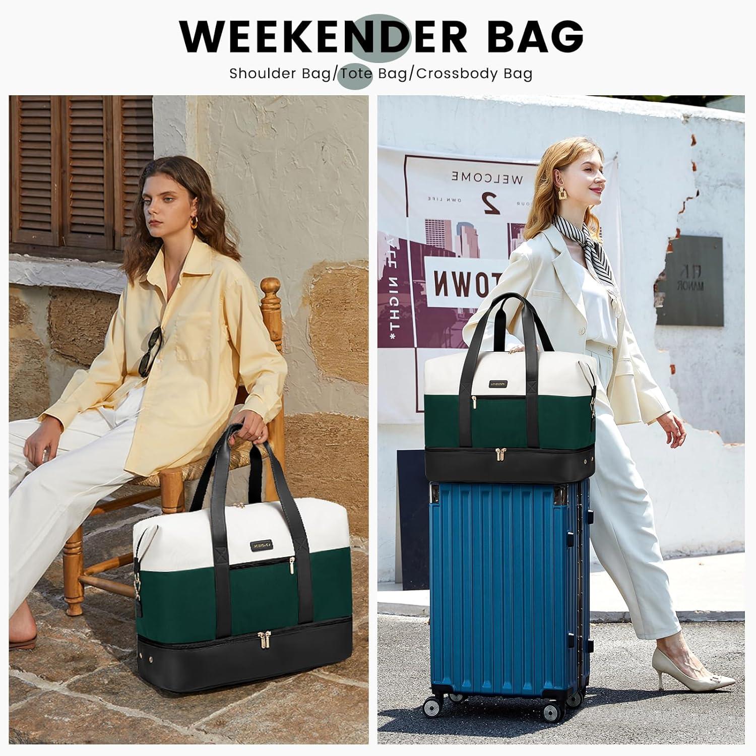 Reisetasche Damen Weekender Handgepäck Tasche mit