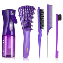 Haarbürste Sprühflasche Entwirrbürste Toupierbürste Set für Afro Haare
