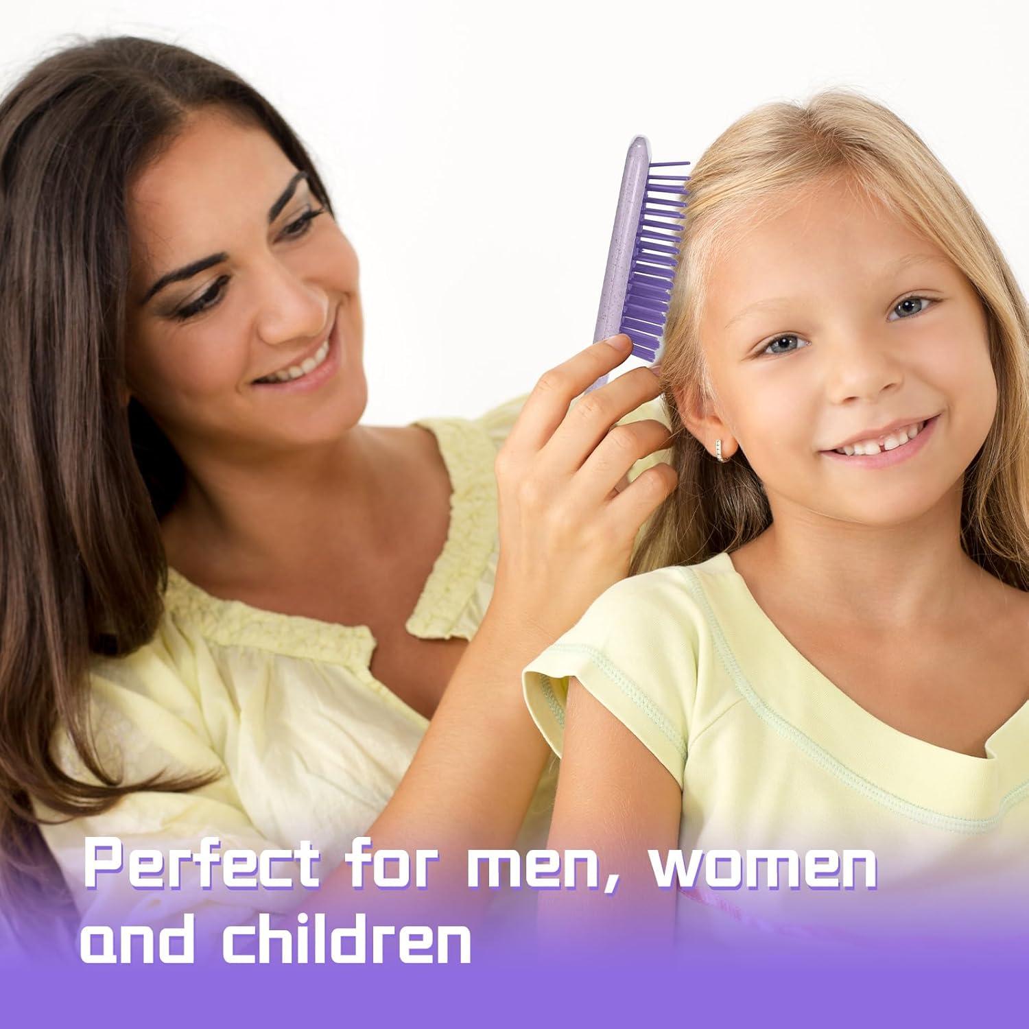 Haarbürste 2er Pack Entwirrbürste Naturhaar Verworrenes Lockiges Haar