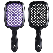 Entwirrungs-Haarbürsten-Set für alle Haartypen (Violett