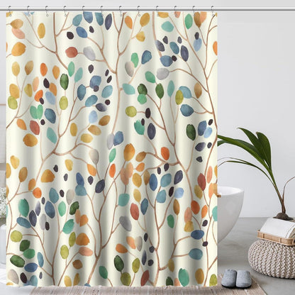 Duschvorhang Blumenmuster Badezimmer Dekoration wasserabweisend