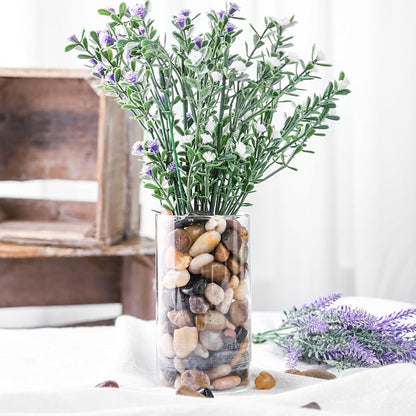 450g Flusskiesel Polierte Deko Steine für Vasen Pflanzen 9-13mm