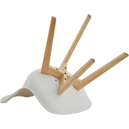 6 Esszimmerstühle Weiß – Massivholzbeine & Ergonomisch