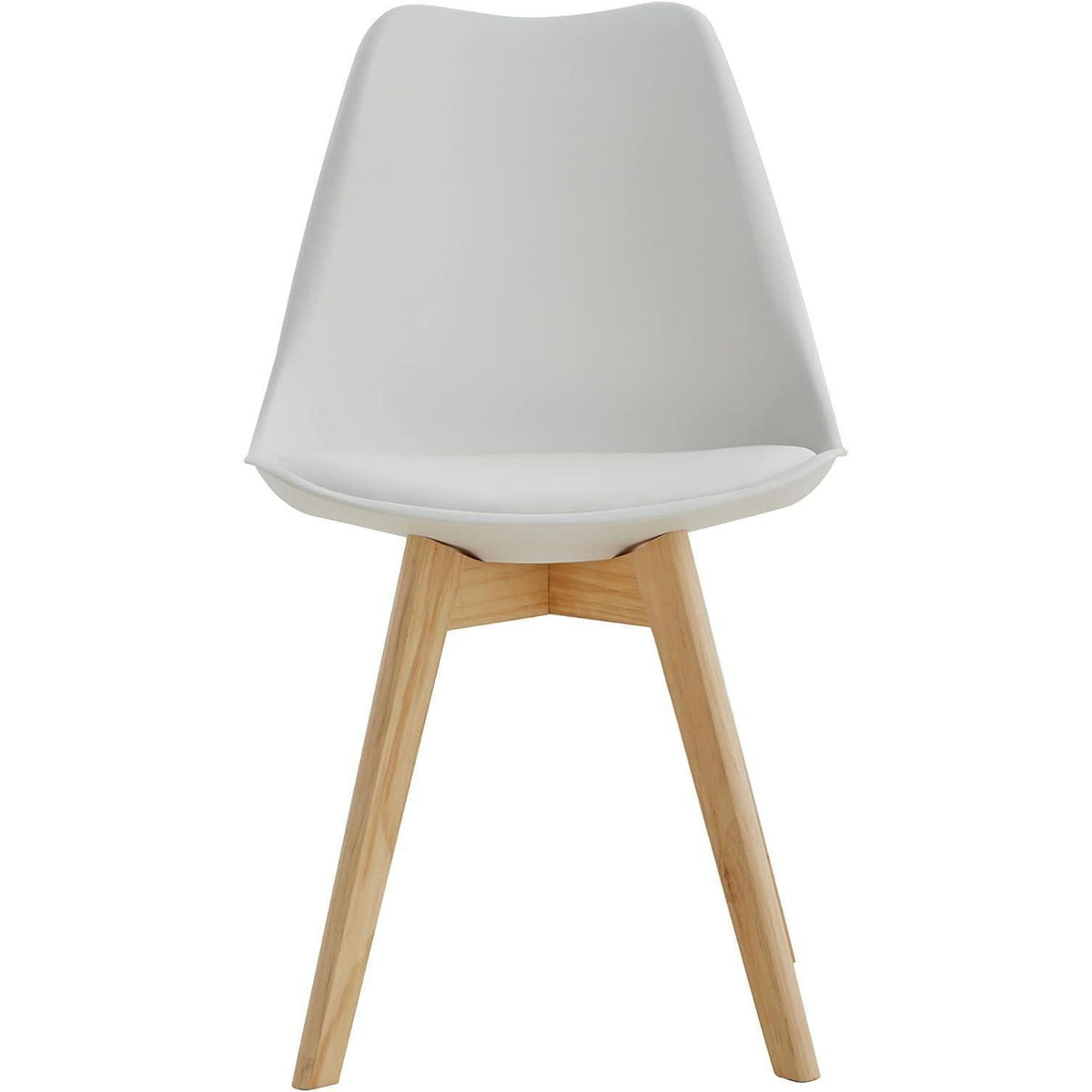 6 Esszimmerstühle Weiß – Massivholzbeine & Ergonomisch