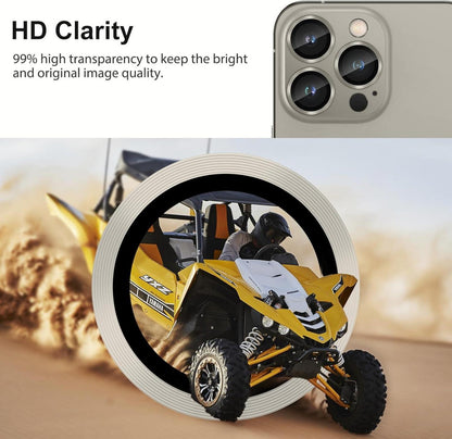 4 Stück iPhone 15 Pro Max Kameraschutz Panzerglas 9H Härte Ultra-Klar