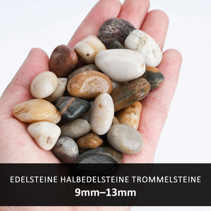 Flusskiesel Edelsteine 900g Deko Vasen Pflanzen Garten