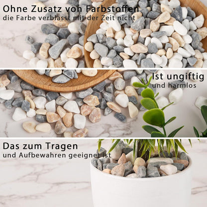 Dekorative Jade Steine 900g Aquarium Blumentopf Landschaftsbau