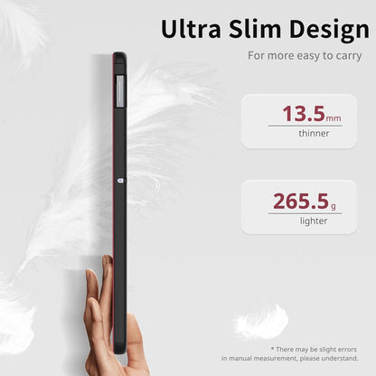 Hülle für Xiaomi Redmi Pad SE 2023 11 Zoll, Schmaler Ständer, Rotwein