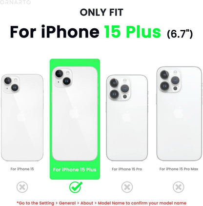 iPhone 15 Plus Silikonhülle 6,7 Zoll Weinrot - Stoßfest