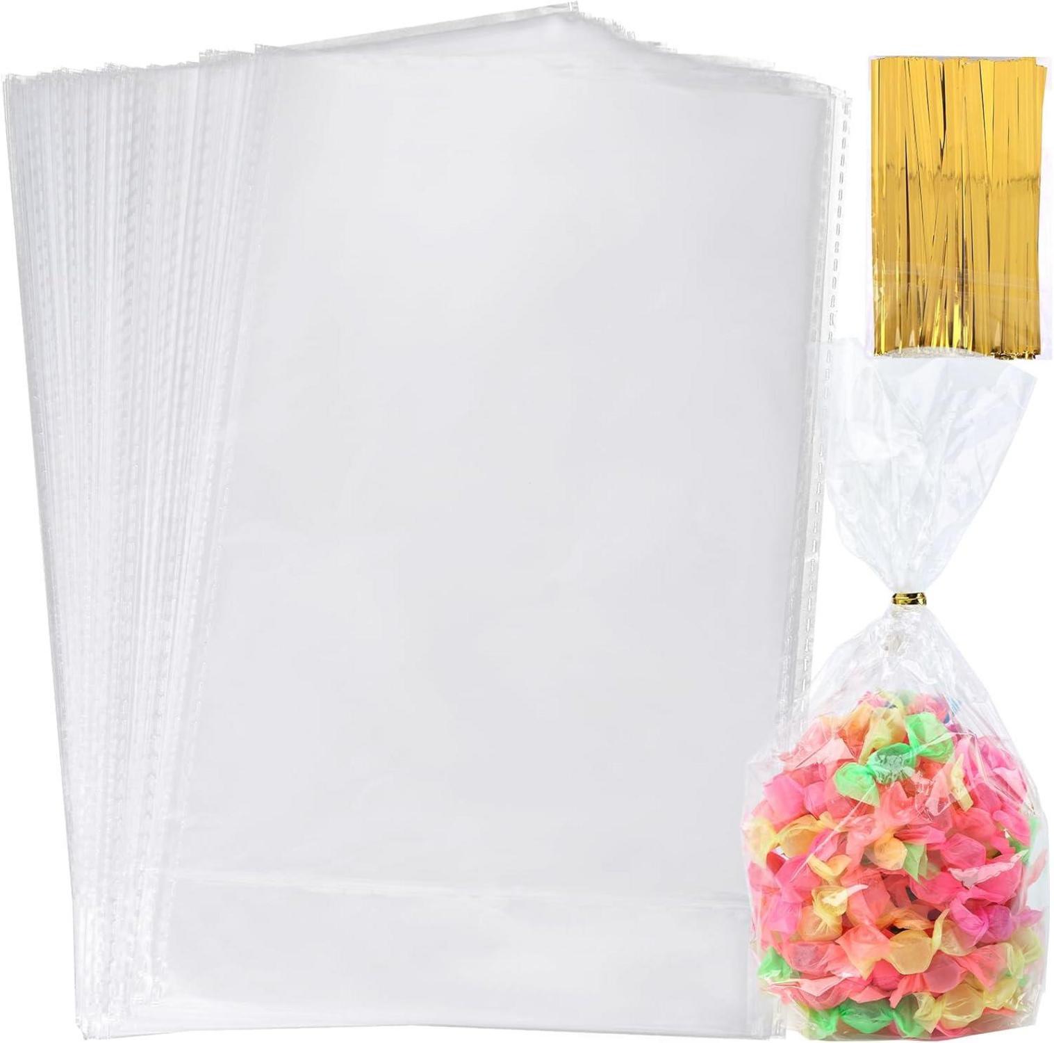100 Transparente Süßigkeitentüten 15x25cm Mitgebsel_PACKET