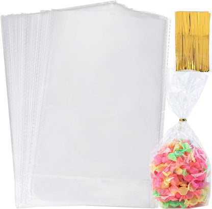 100 Transparente Süßigkeitentüten 15x25cm Mitgebsel_PACKET
