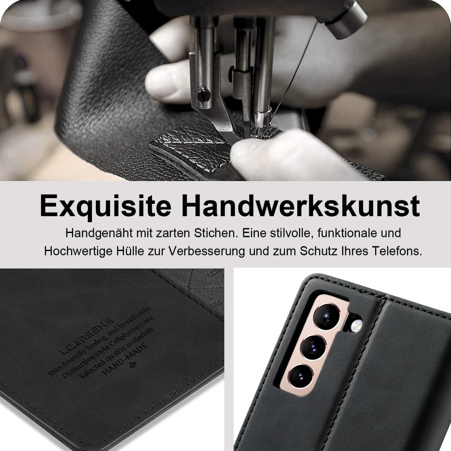 Samsung Galaxy S24 Hülle Leder Magnet Klapphülle Wallet Case