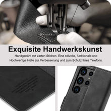 Samsung Galaxy S24 Ultra Hülle Leder Klapphülle mit