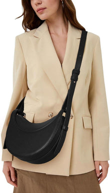 TIAASTAP Halbmond Tasche PU Leder Damen Schultertasche