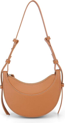Halbmond Tasche PU Leder Schultertasche Damen Crossbody Umhängetasche