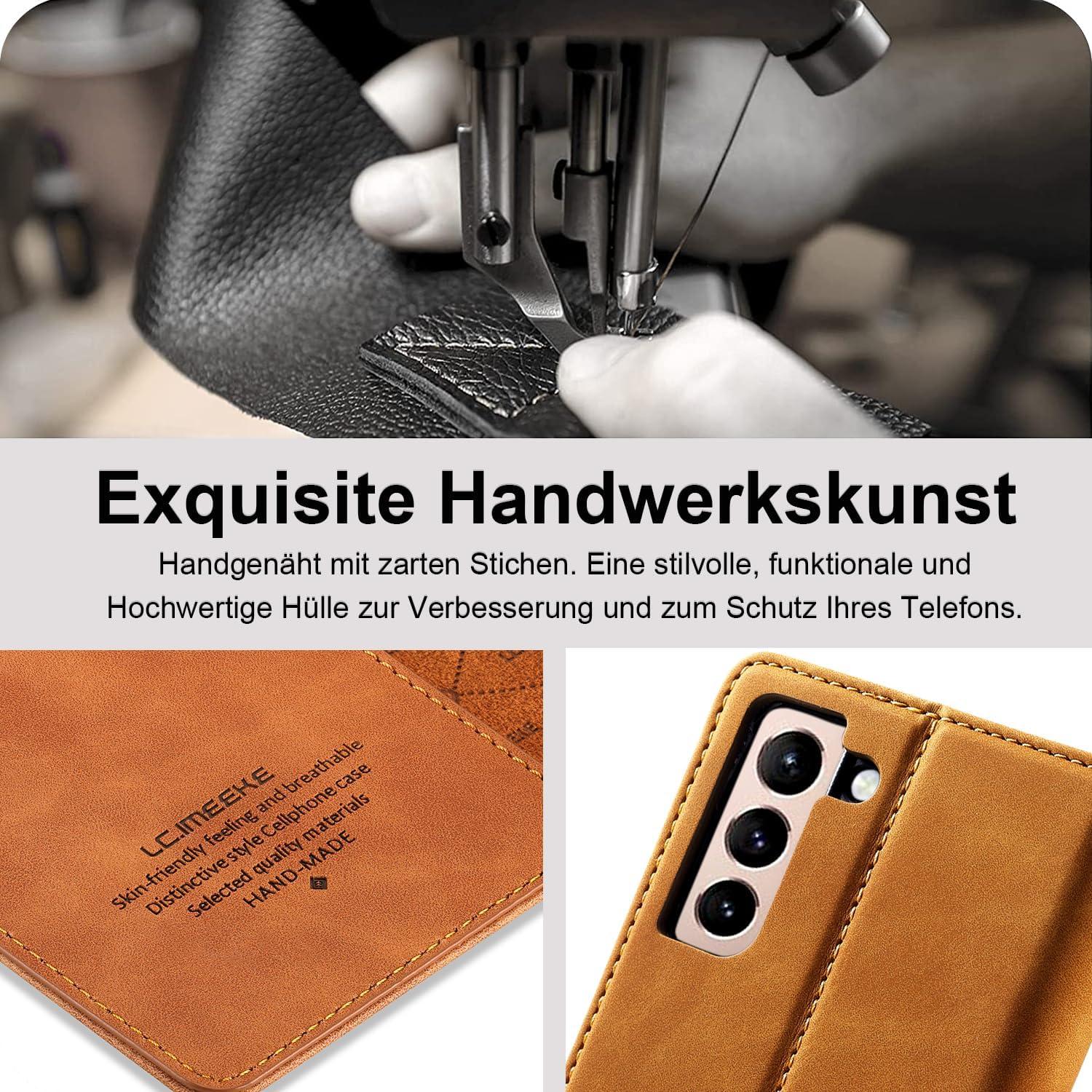 Handyhülle für Samsung S24 Plus Leder Flip Wallet mit