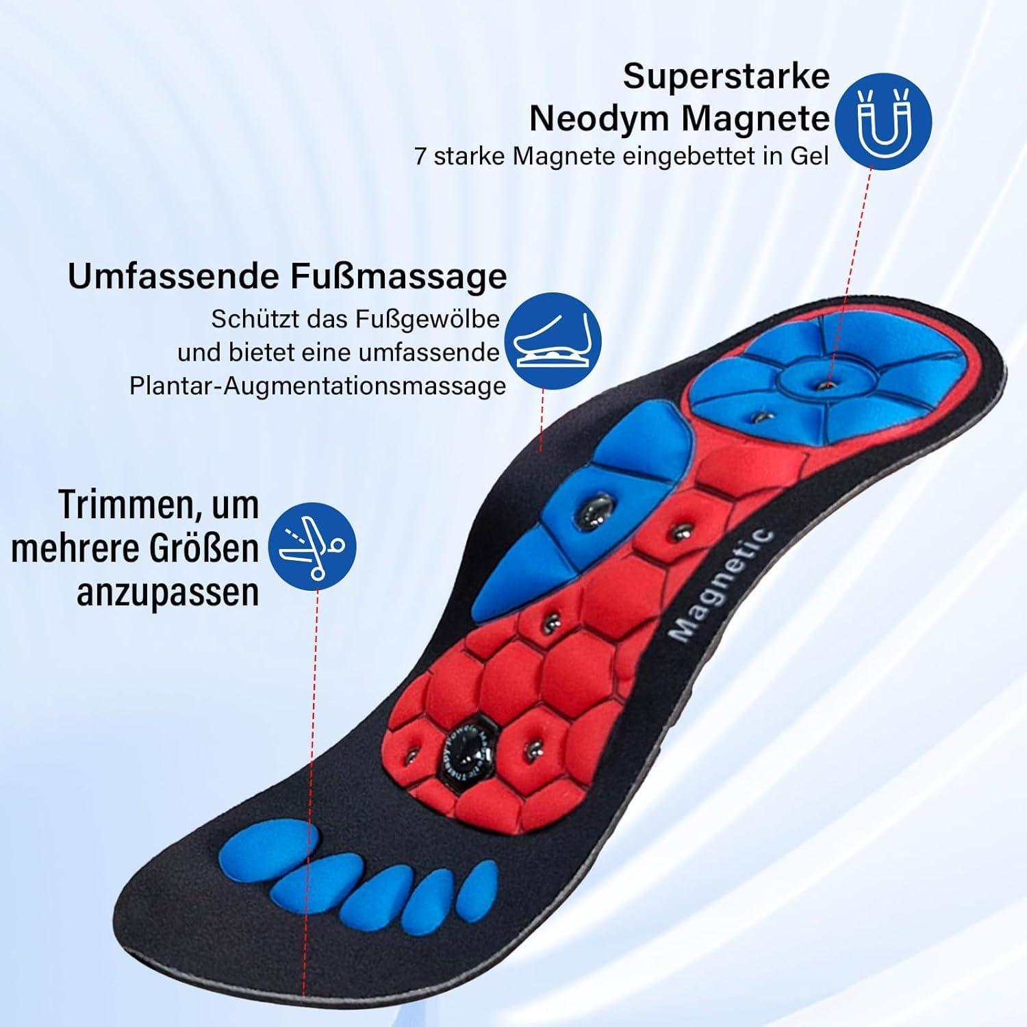Orthopädische Einlegesohlen Magnetische Akupressur Fußmassage
