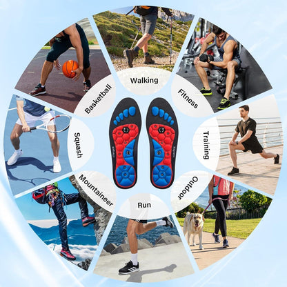 Magnetische Einlegesohlen Akupressur Orthopädisch Fußschmerzen