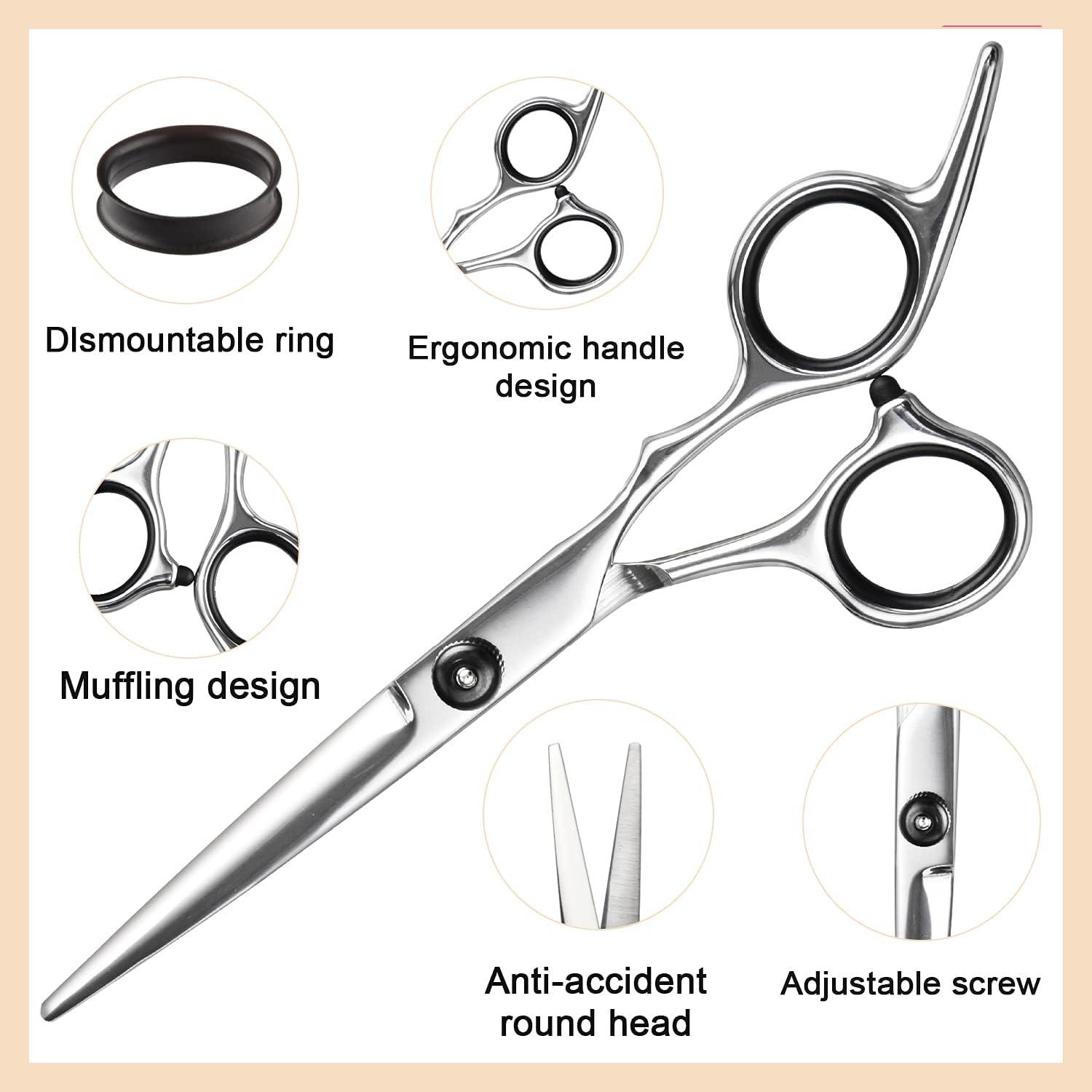 Professionelle Haarschere Effilierschere Set Friseur
