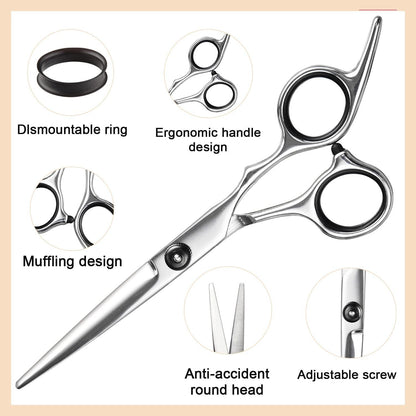 Professionelle Haarschere Effilierschere Set Friseur