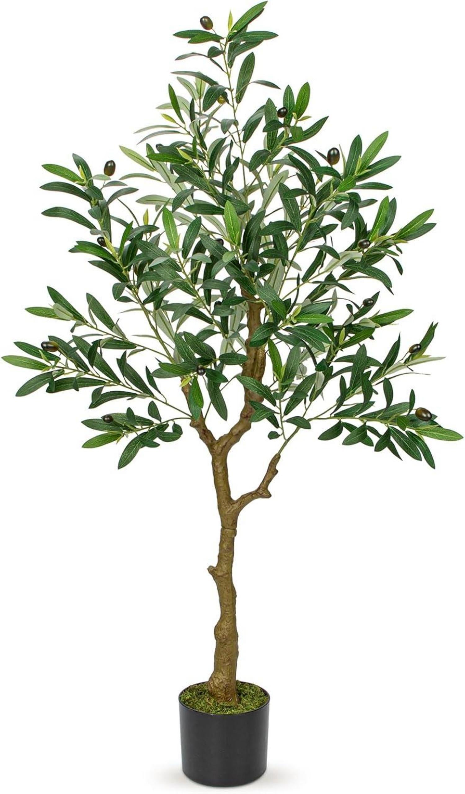 Künstlicher Olivenbaum 120cm groß Deko Pflanze Home Decor Zweig