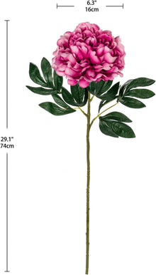 3er Set 74cm Künstliche Pfingstrosen Stiel Kunstblumen