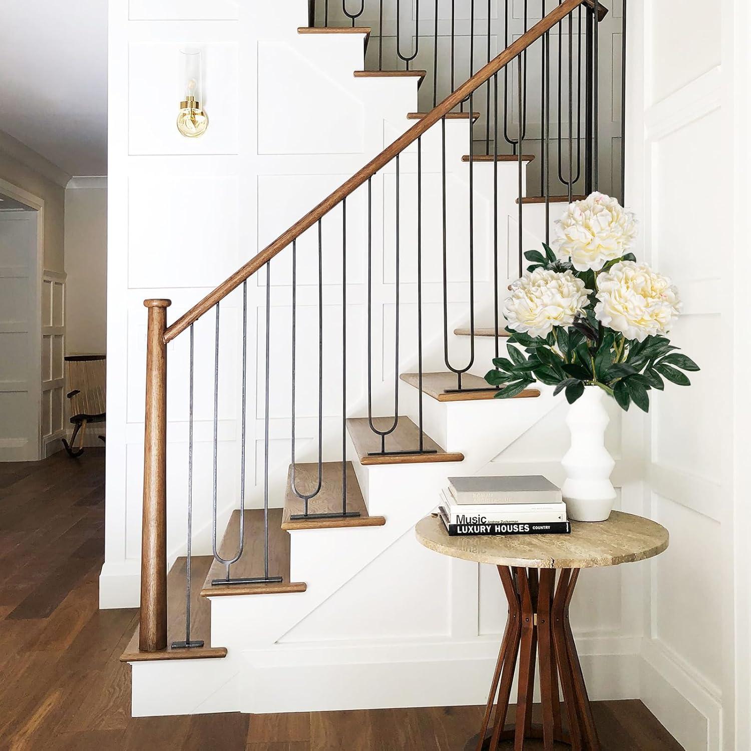 3er Set 74cm Weiße Künstliche Pfingstrosen Stiel Vintage Bouquet