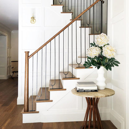 3er Set 74cm Weiße Künstliche Pfingstrosen Stiel Vintage Bouquet