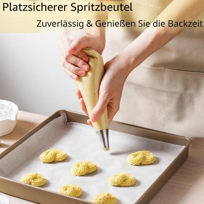 100 Spritzbeutel Einweg – Anti-Burst & 6 Krawatten