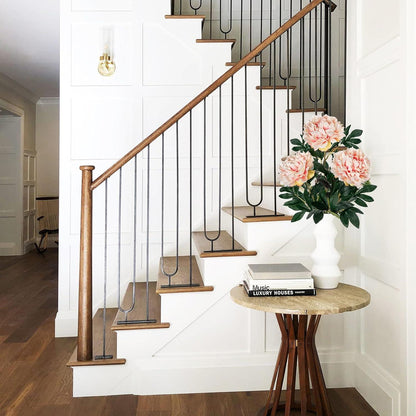 3er Set 74CM Künstliche Pfingstrosen Stiel Rosen Vintage Blumen Bouquet