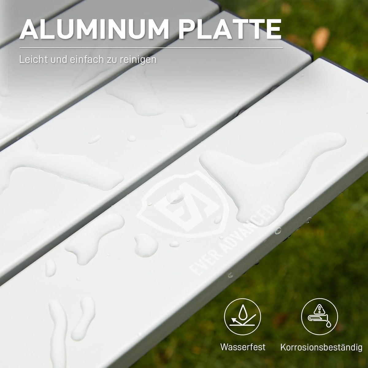 Aluminium Campingtisch klappbar 120x70cm, 100kg belastbar, mit Tragetasche