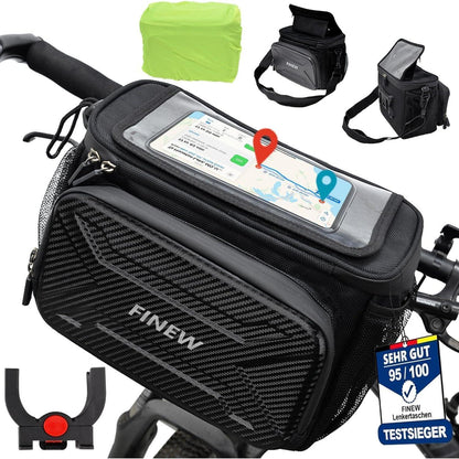 Lenkertasche Fahrrad E Bike 6L Vorne Wasserdicht Touchscreen
