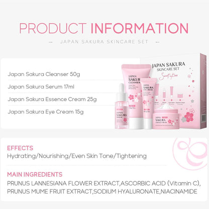 Sakura 4tlg Hautpflege korean skincare geschenkset frauen