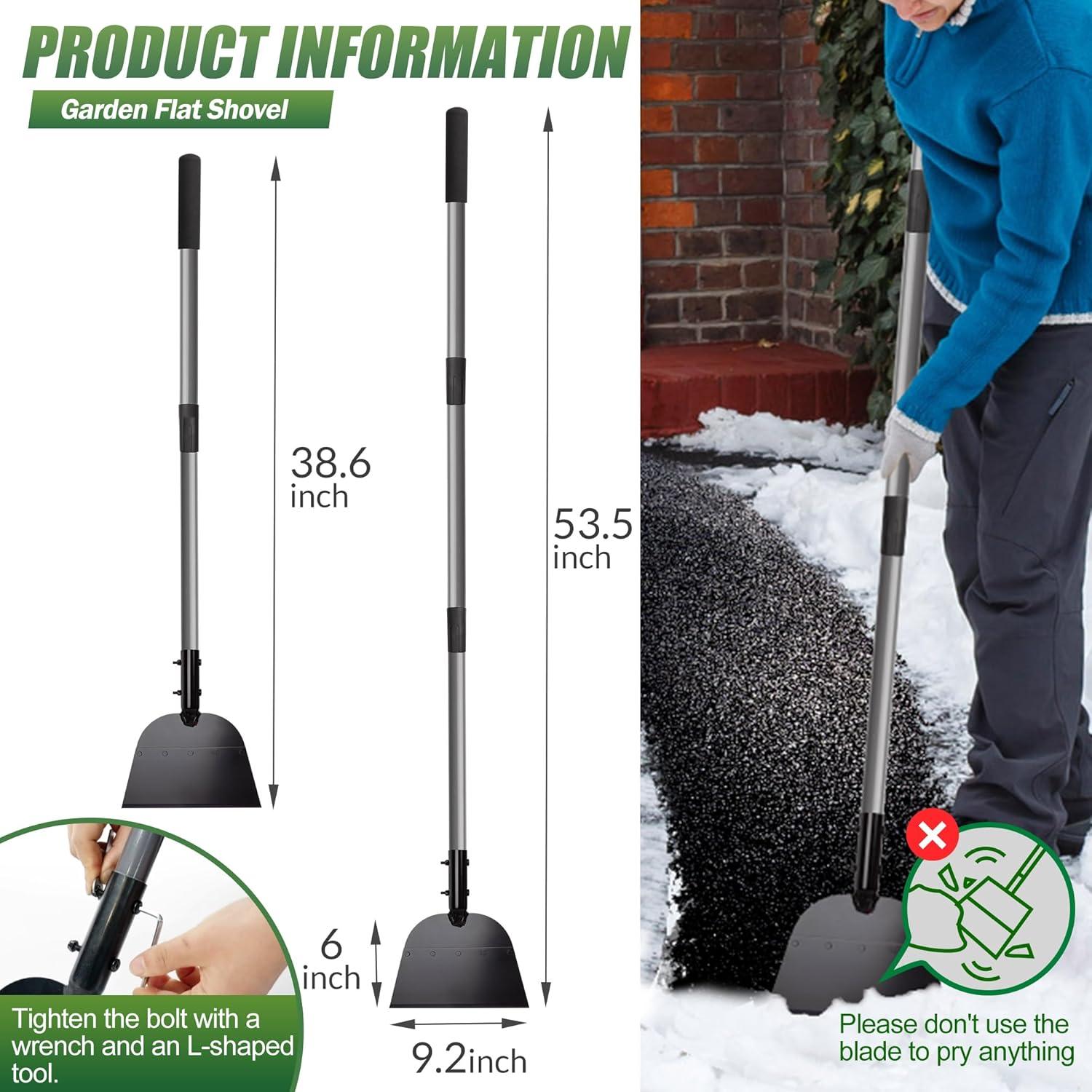 Walensee Multifunktions Schneeschaufel und Eiskratzer 136cm