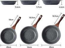 24cm Induktion Bratpfanne mit Granit Antihaftbeschichtung