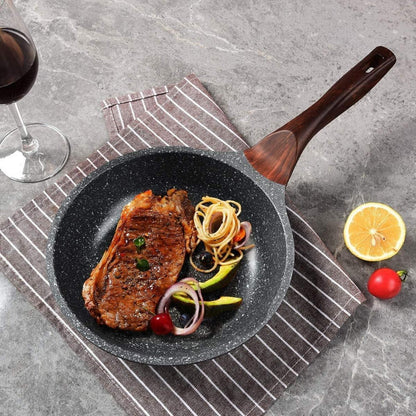 24cm Antihaft Bratpfanne mit Graniteffekt für alle Herde