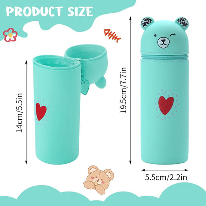 Kawaii Federmäppchen aus Weichem Silikon Schlampermäppchen 2