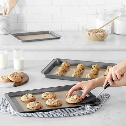 Silikon-Backmatte 2er Set Backofen antihaftbeschichtet Kekse