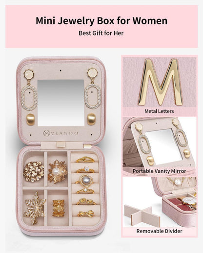 Vlando Personalisiertes Schmuckkästchen mit M